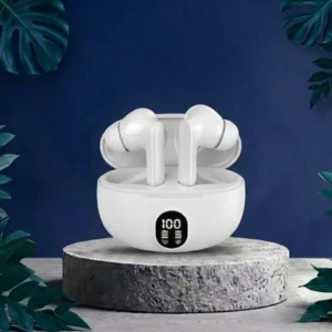 TWS Wireless Earbuds (white) with LED Display