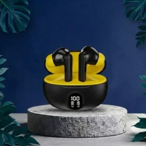 TWS Wireless Earbuds (Black) with LED Display